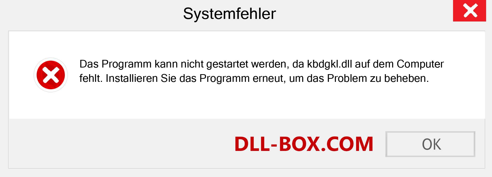 kbdgkl.dll-Datei fehlt?. Download für Windows 7, 8, 10 - Fix kbdgkl dll Missing Error unter Windows, Fotos, Bildern